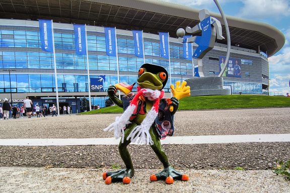 Robert beim Spiel in Hoffenheim